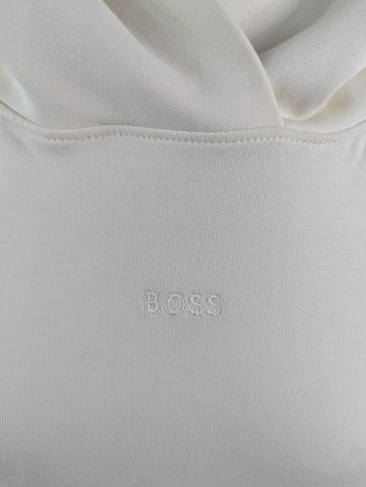 BOSS elapse womens pullover hoodie - Open White
