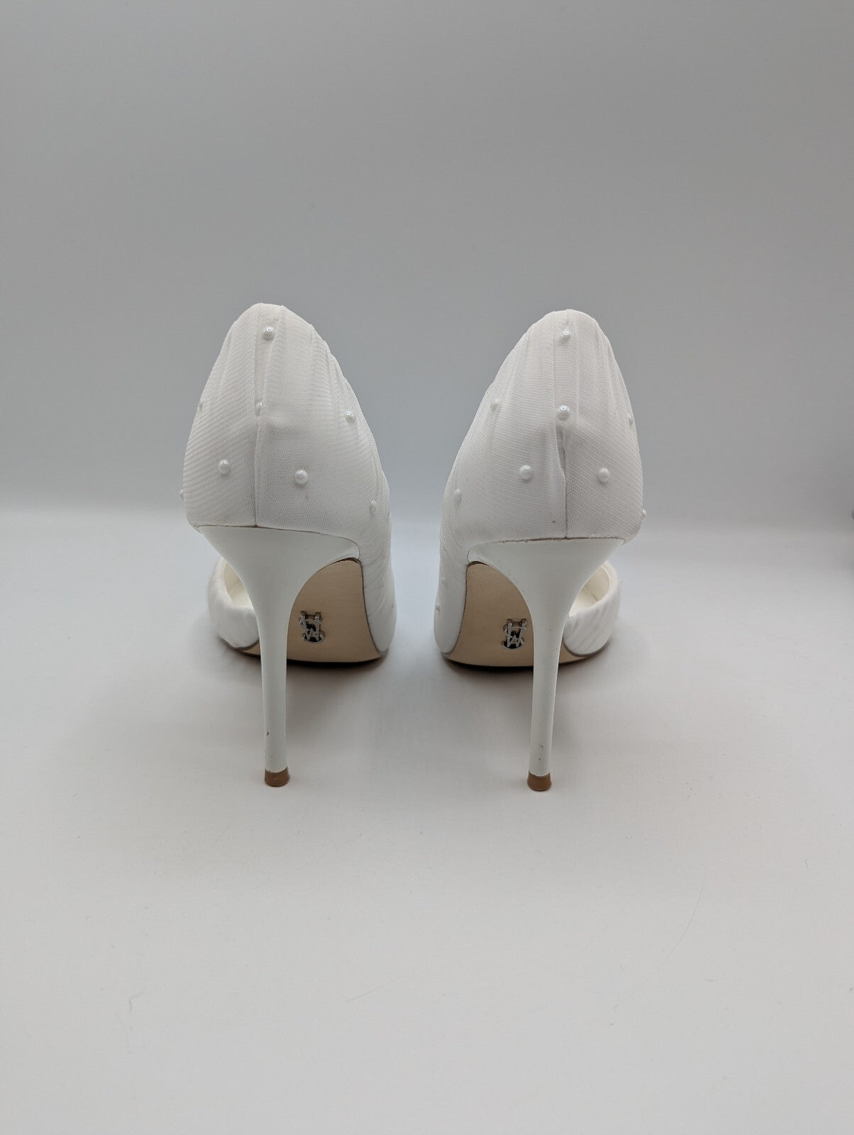 Steve Madden Women's Stiletto Court Shoes pearls - white