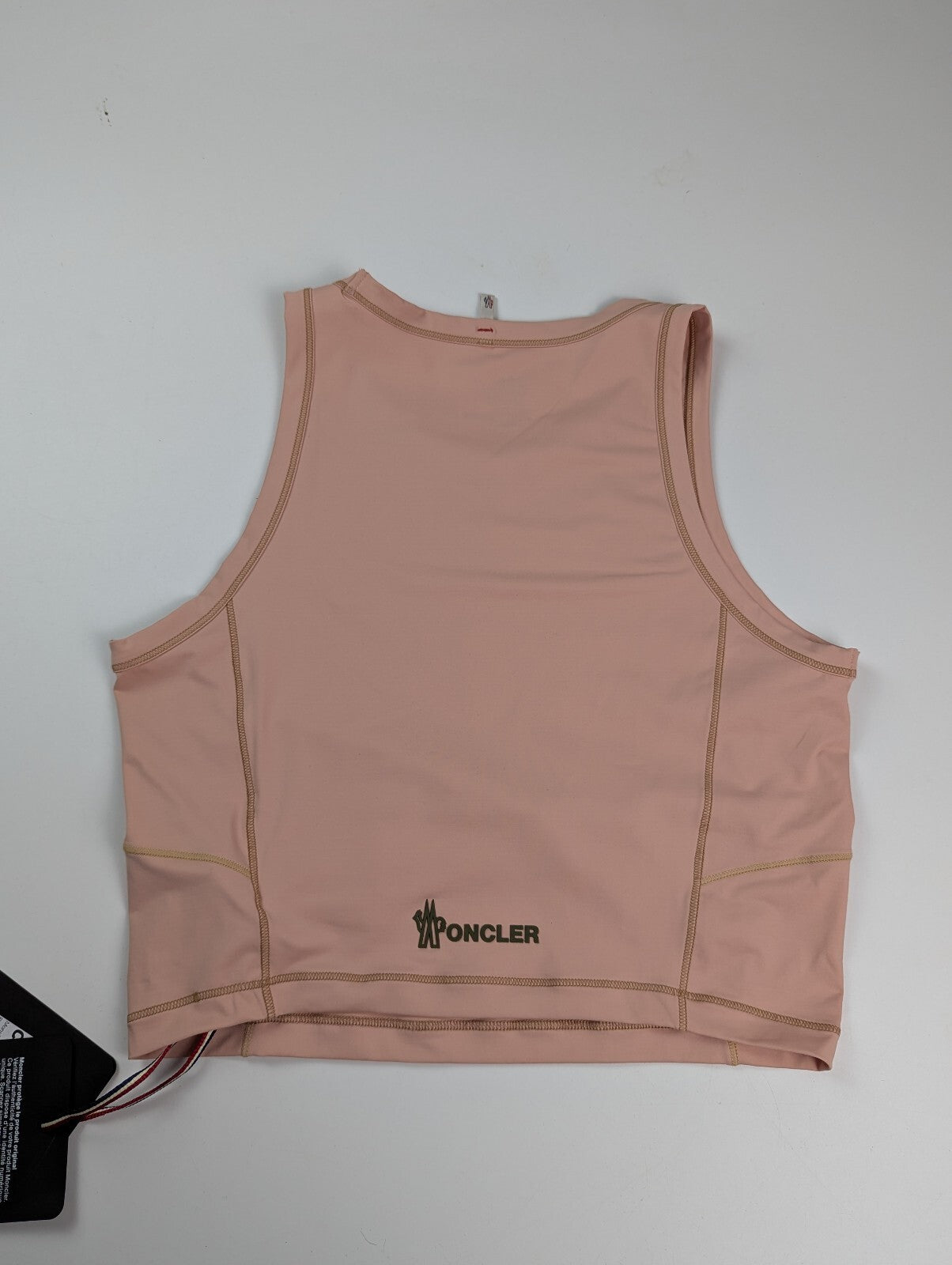 Moncler Grenoble Logo Patch Cropped Top - Pink