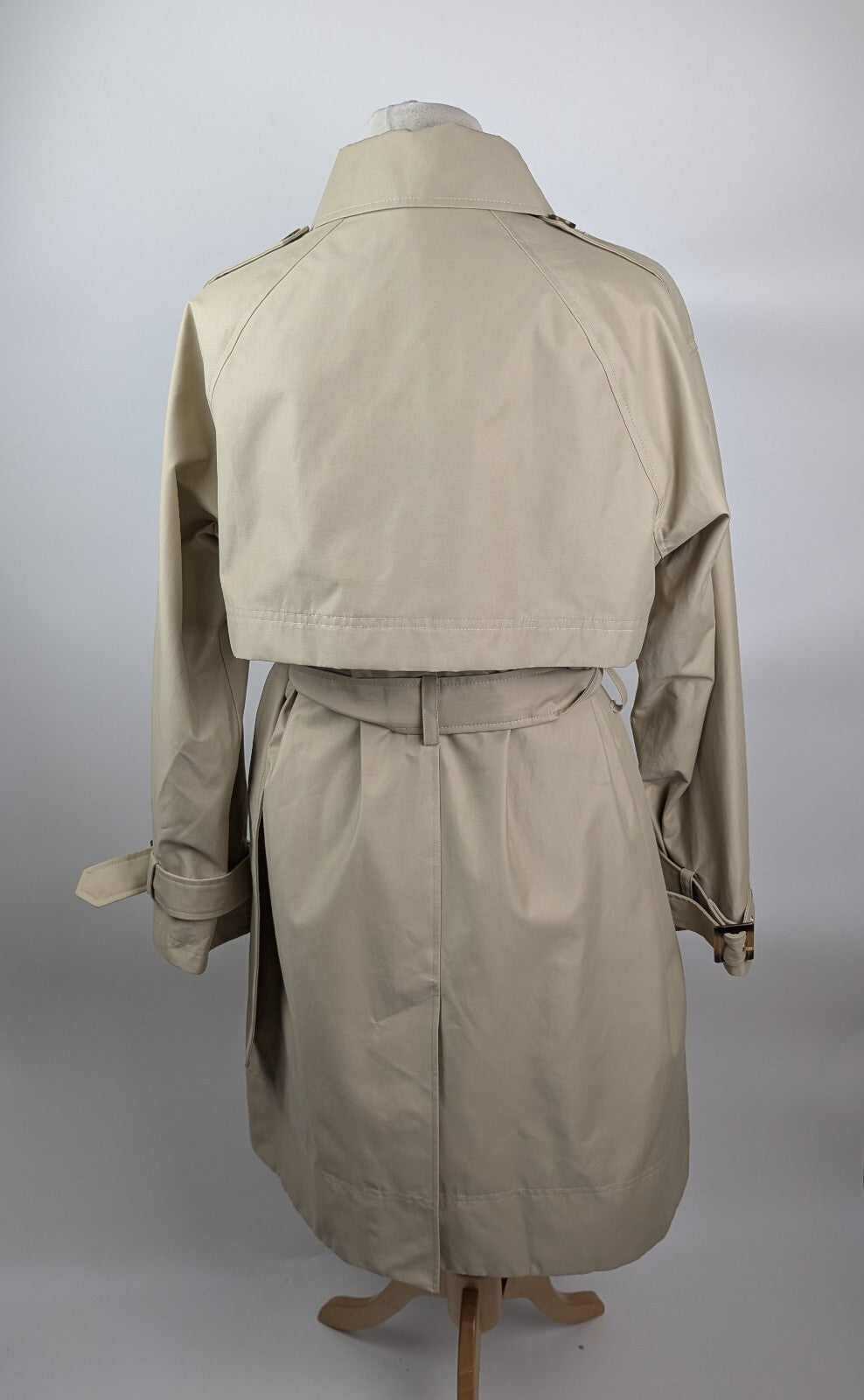 Barbour Womens Maia Showerproof Long Sleeve Trench Coat- Light sand