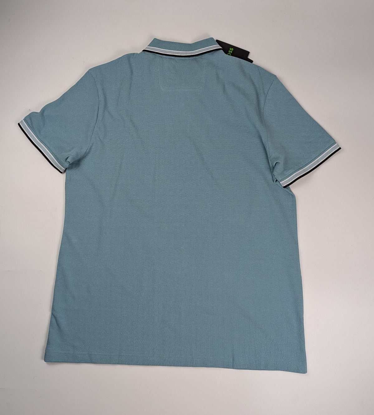 Boss Men's Paddy Polo Shirt - Aqua blue / Black
