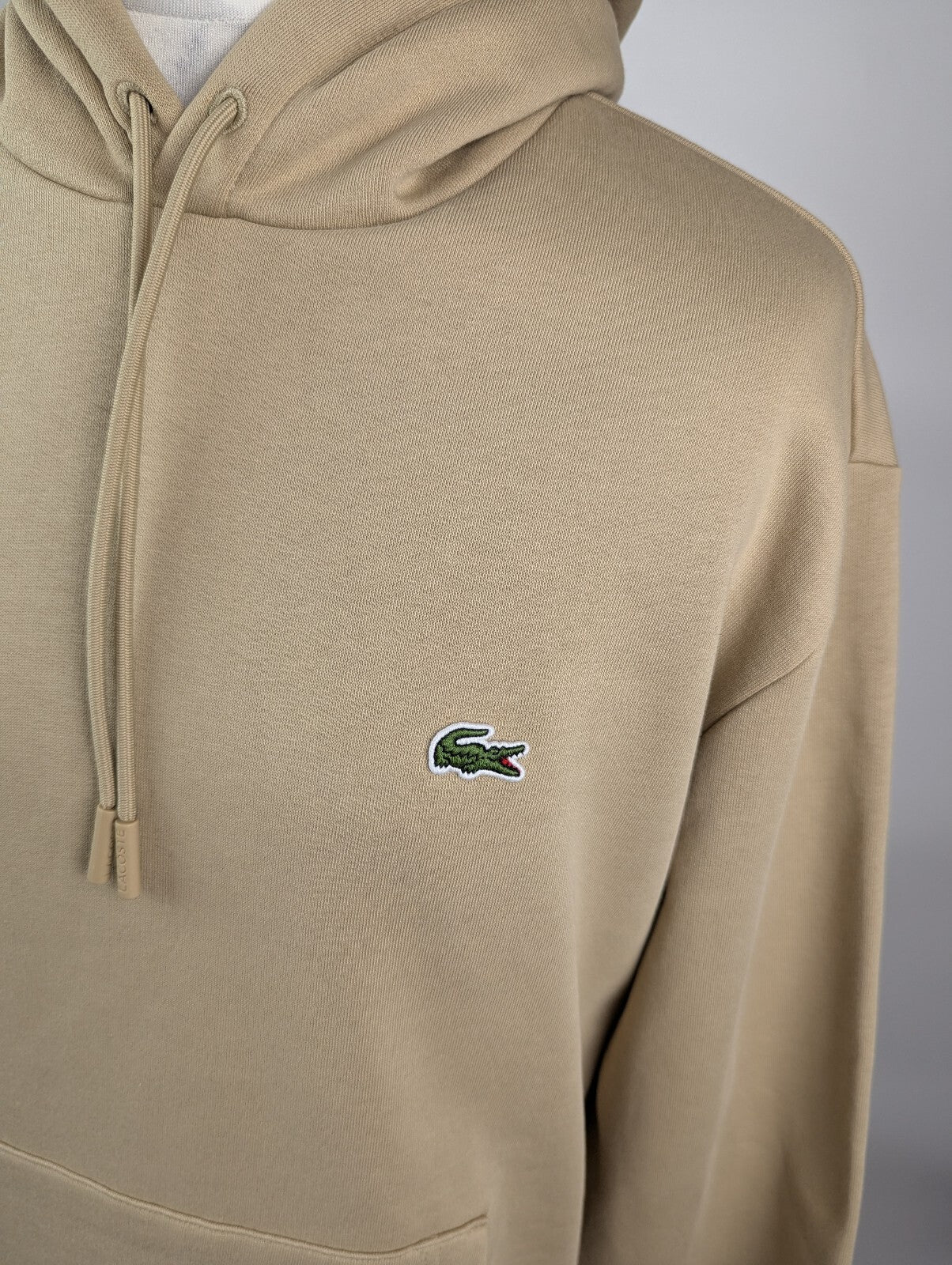 Lacoste Men's Basic Over-the-head Hoodie - Viennese Beige