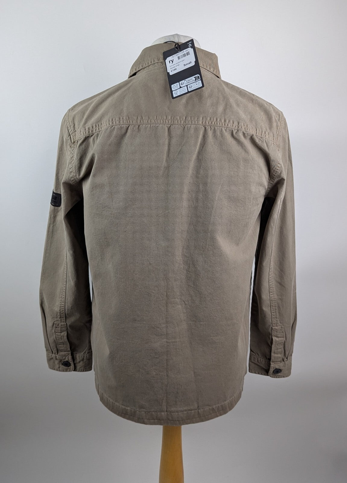 Barbour International Mens Arlo Overshirt -Brindle green /brown