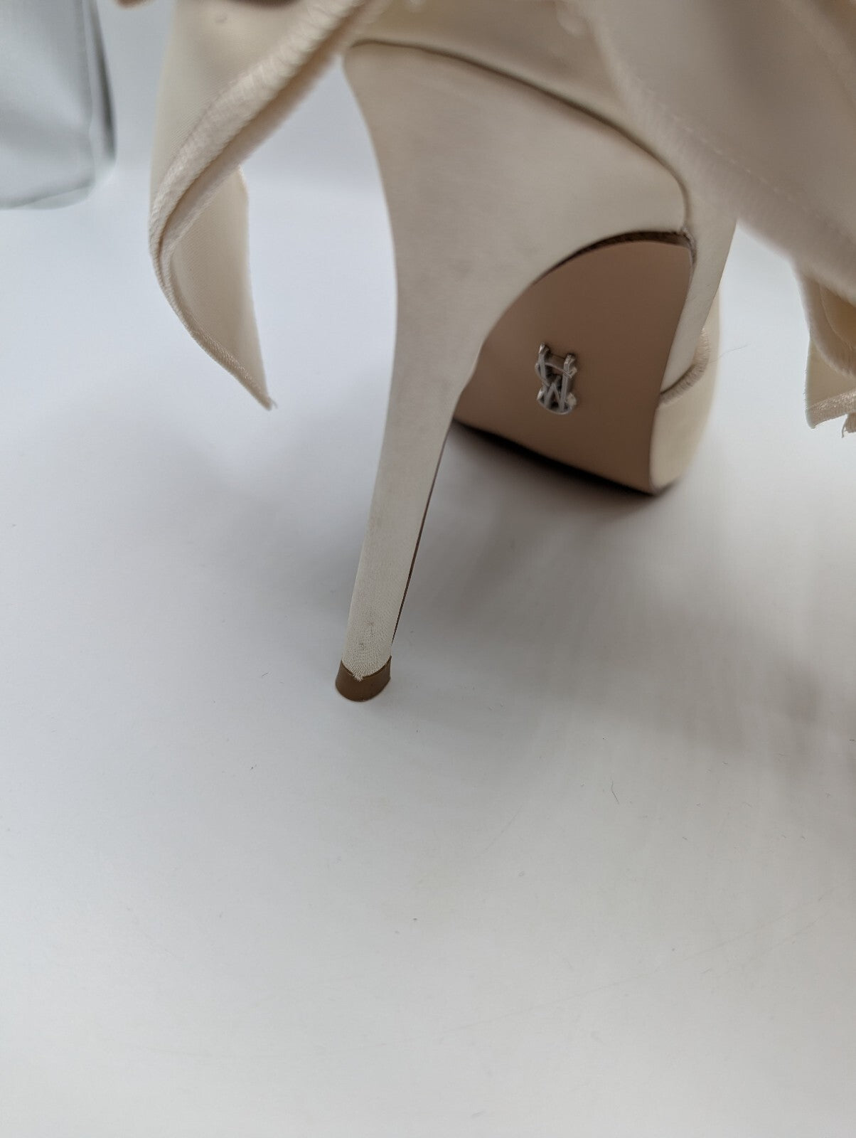 Steve Madden Women's Stiletto Court Heels - Ivory Satin