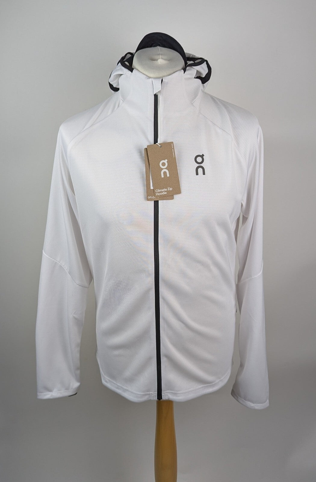 On Men's Climate Zipped Performance Hoodie - White
