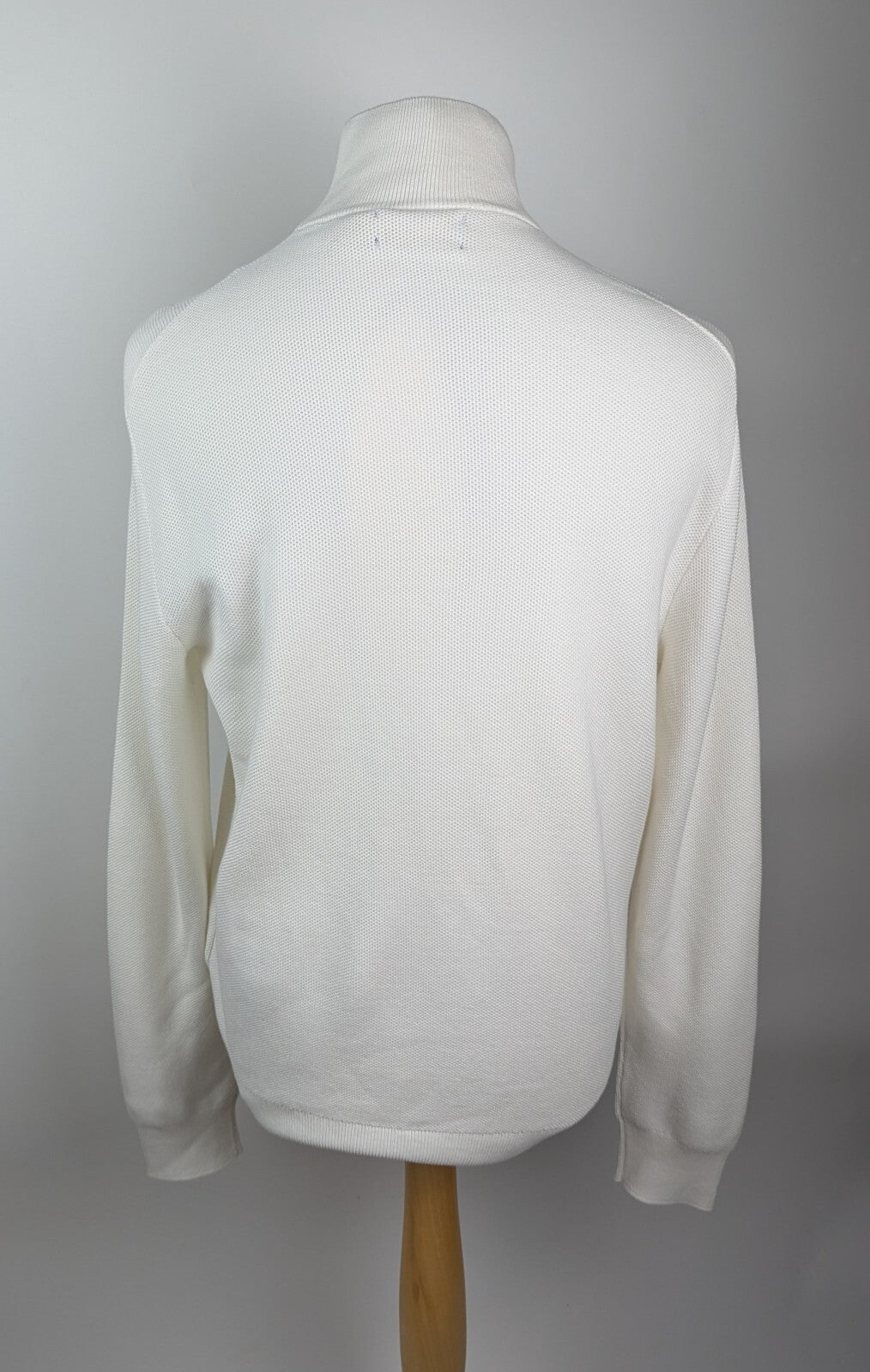 Polo Ralph Lauren Quarter-Zip Jumper textured knit - White