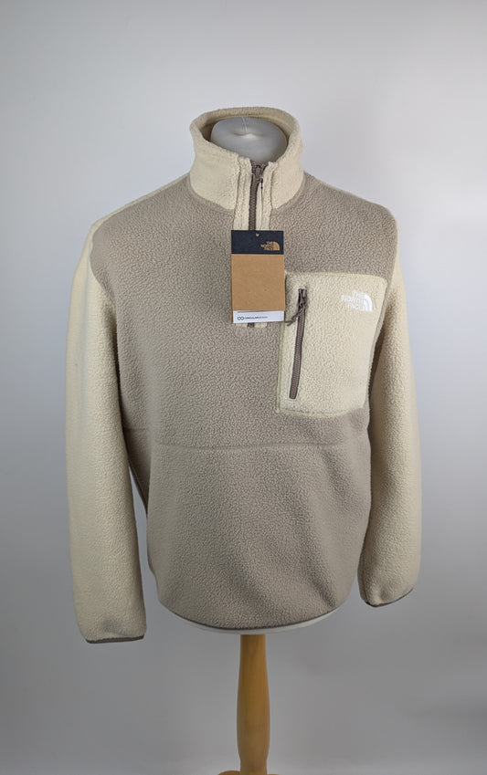 The North Face Yumiori Quarter Zip Fleece Mens - Cream / Brown (Mushroom)