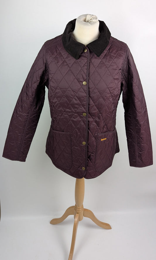 Barbour Womens Annandale Diamond Quilted Jacket -Dark Purple