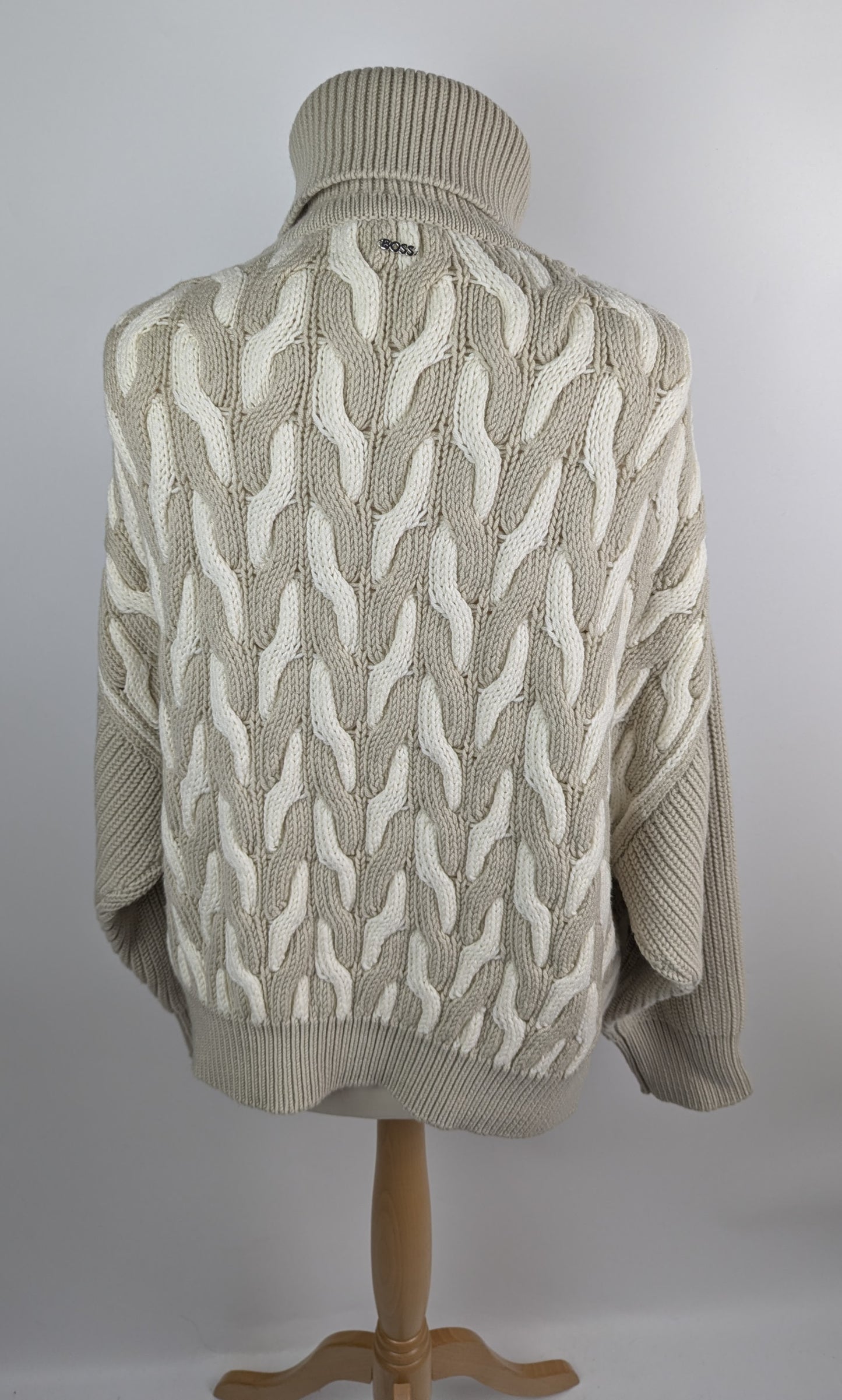 Boss Women's Ferdolia Knitted Jumper - White / Beige (Open Misc)