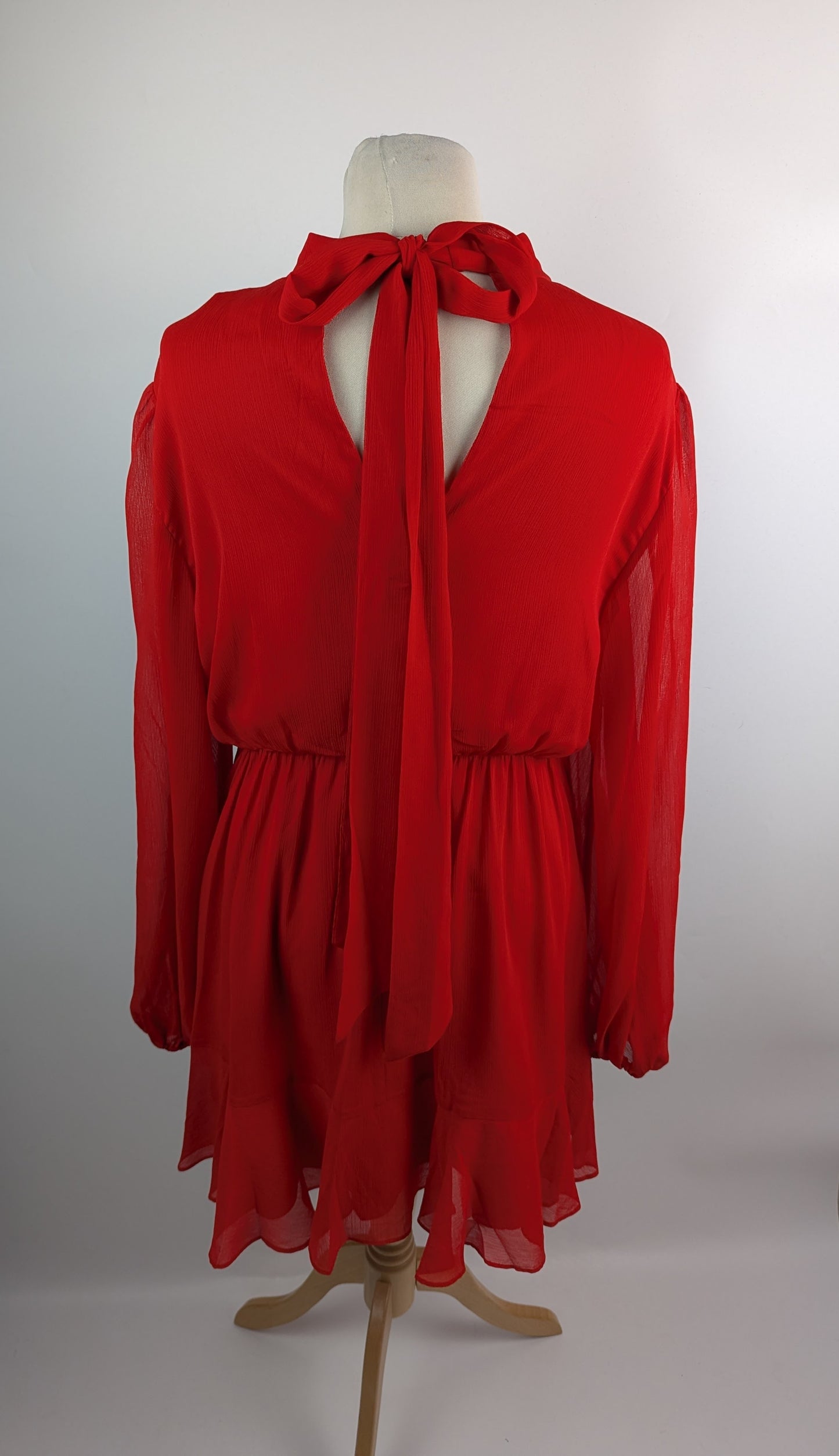 Ted Baker Woven Mini Dress - Red