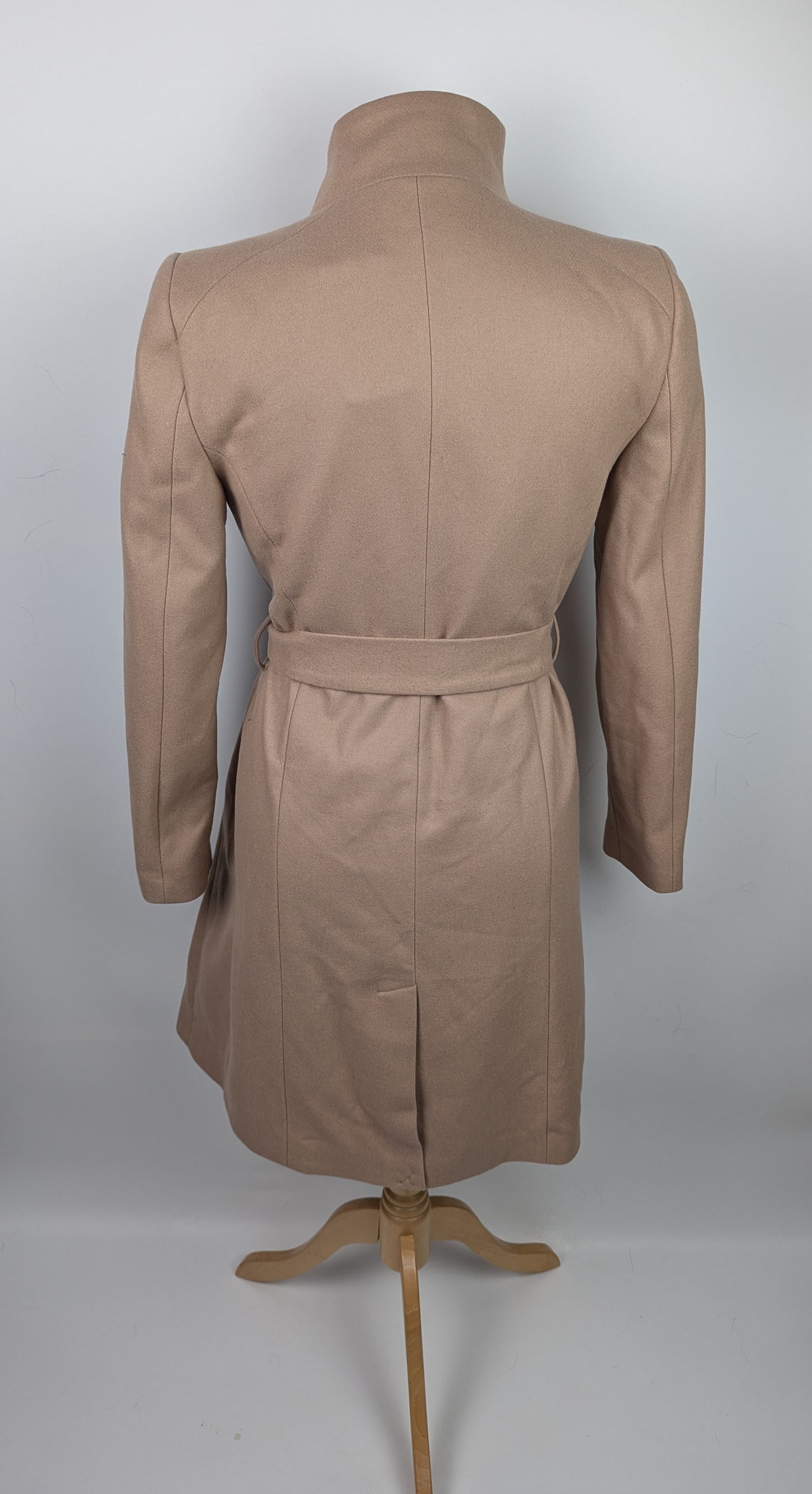 Ted Baker Women's Rose Belted Midi Wool Long Sleeve Coat - Camel