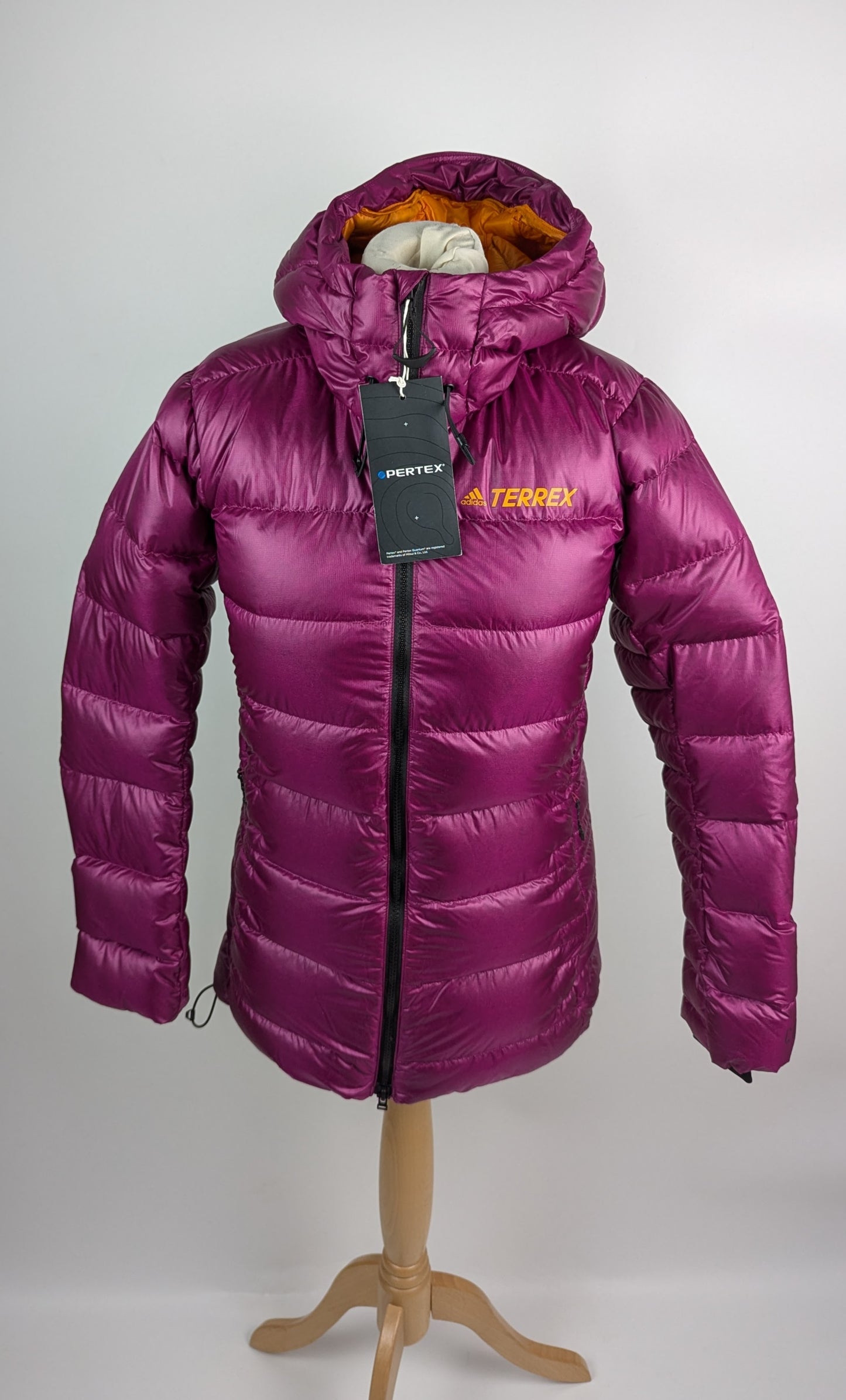 Adidas Terrex Techrock Belay Down Hooded Parka - Purple (Power Berry)