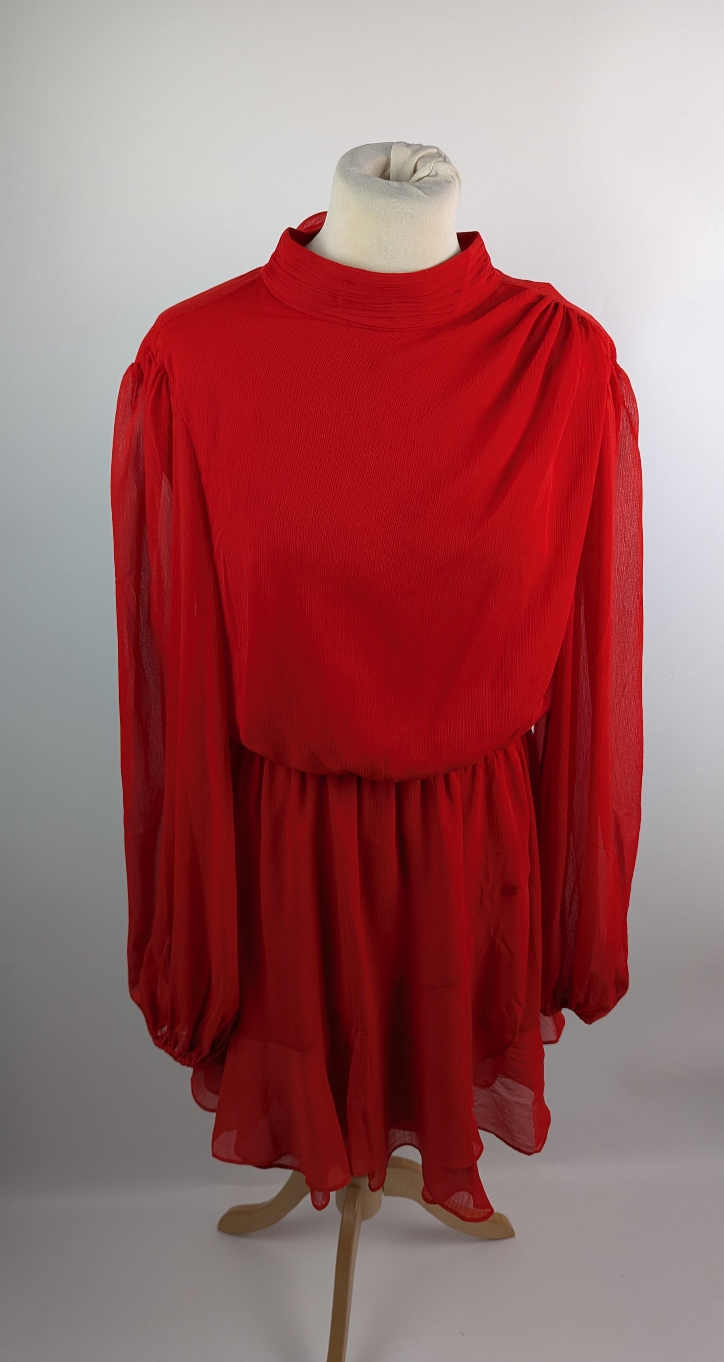 Ted Baker Woven Mini Dress - Red