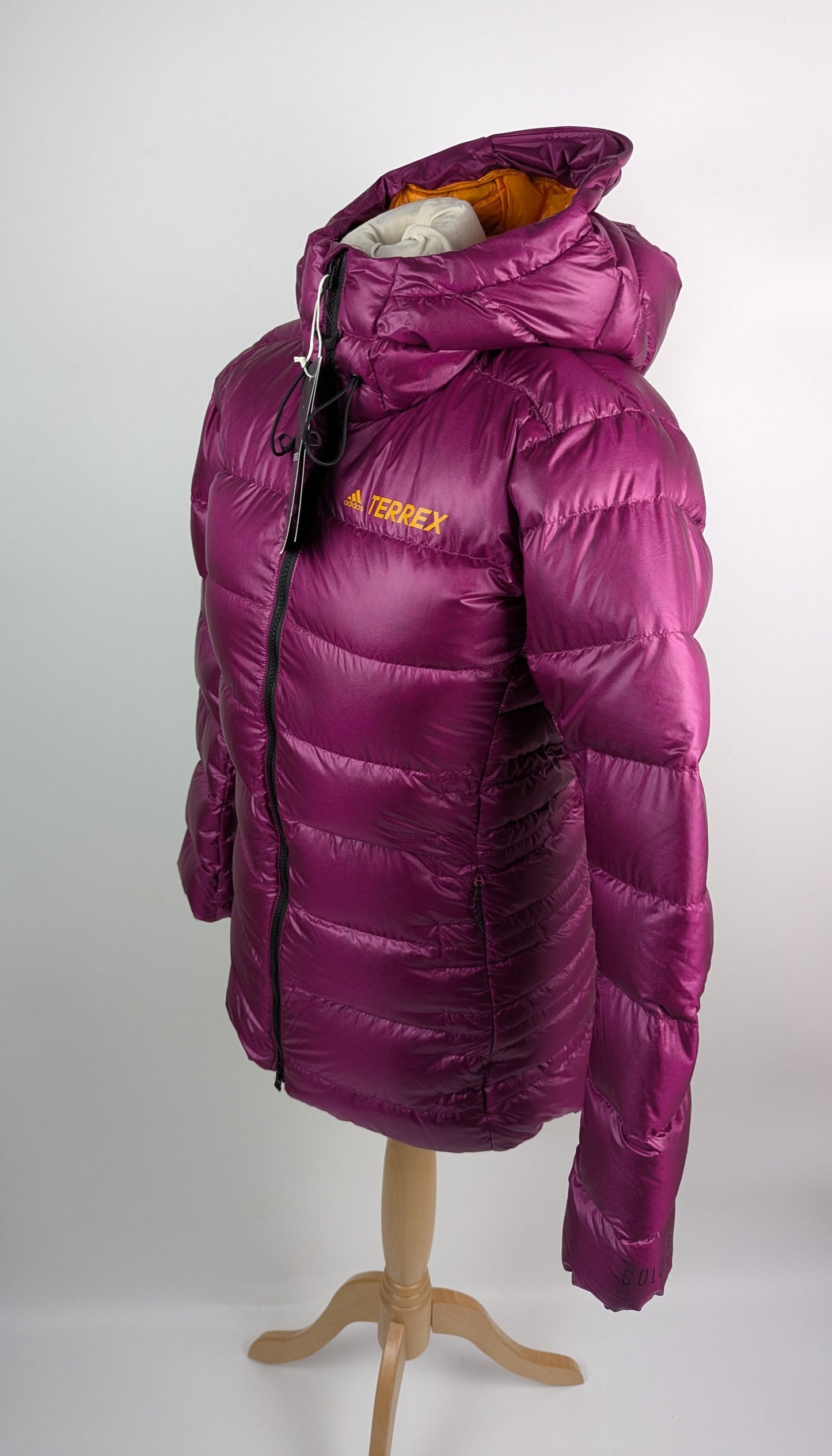 Adidas Terrex Techrock Belay Down Hooded Parka - Purple (Power Berry)