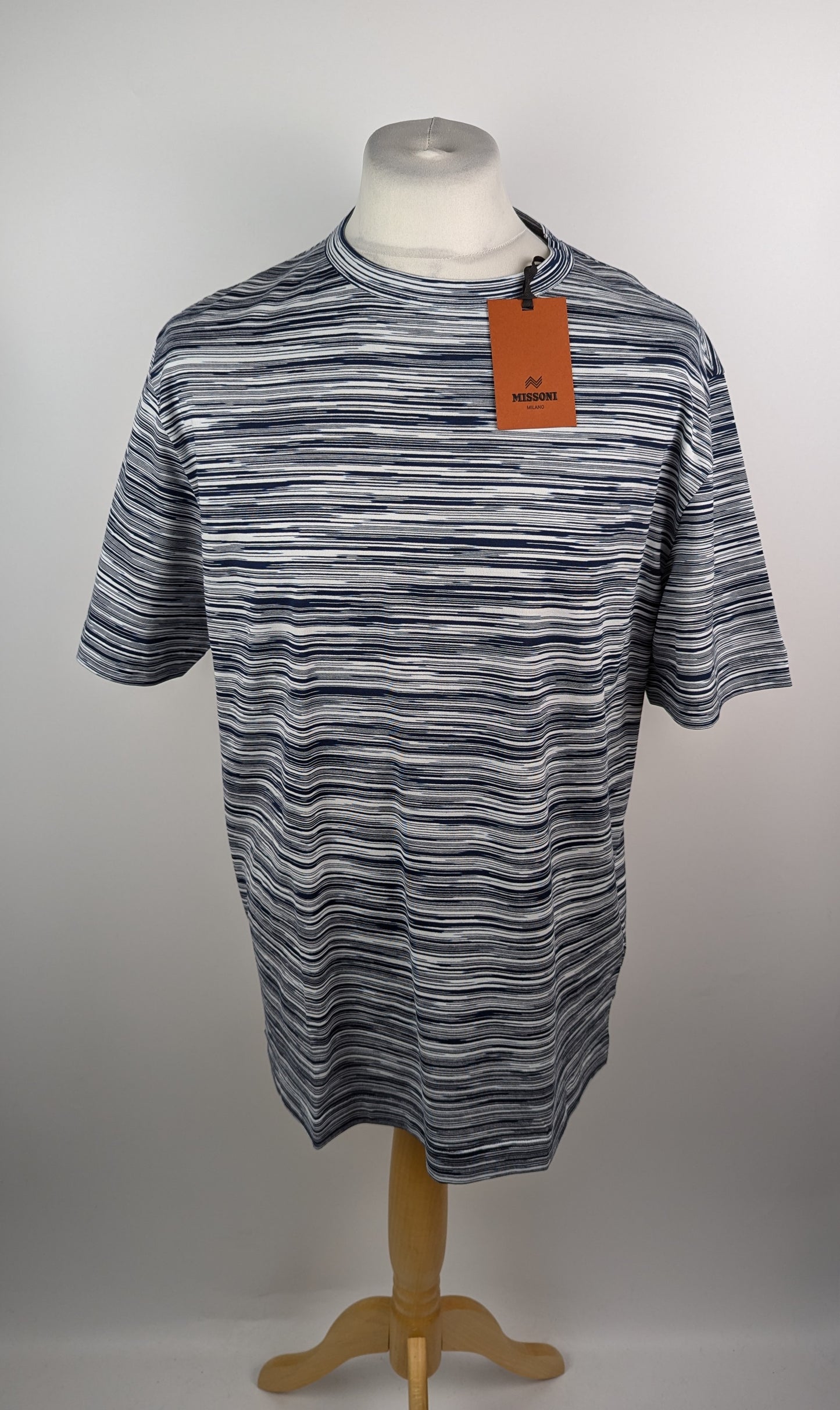 Missoni Short Sleeve T-Shirt - Blue / White