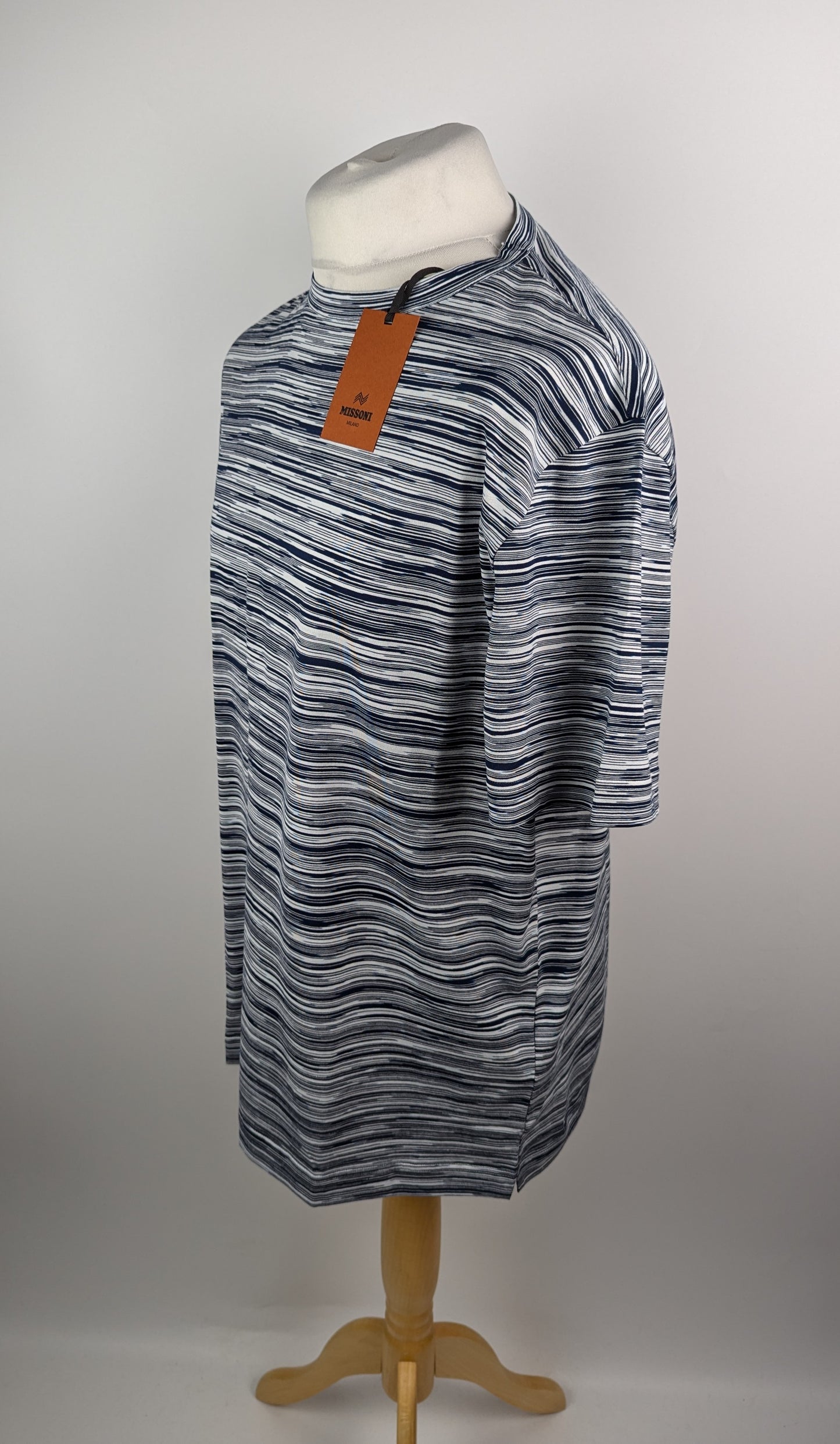 Missoni Short Sleeve T-Shirt - Blue / White