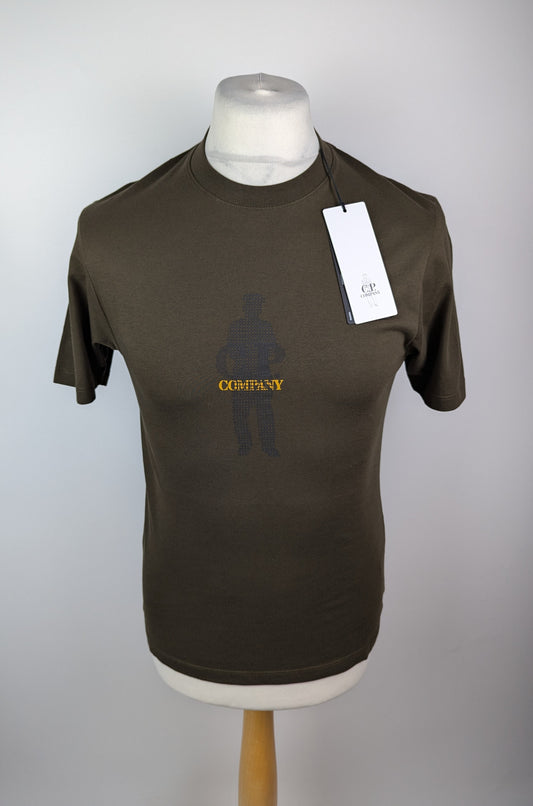 C.P. COMPANY 30/1 Jersey Waffled British Sailor T-Shirt - khaki Green