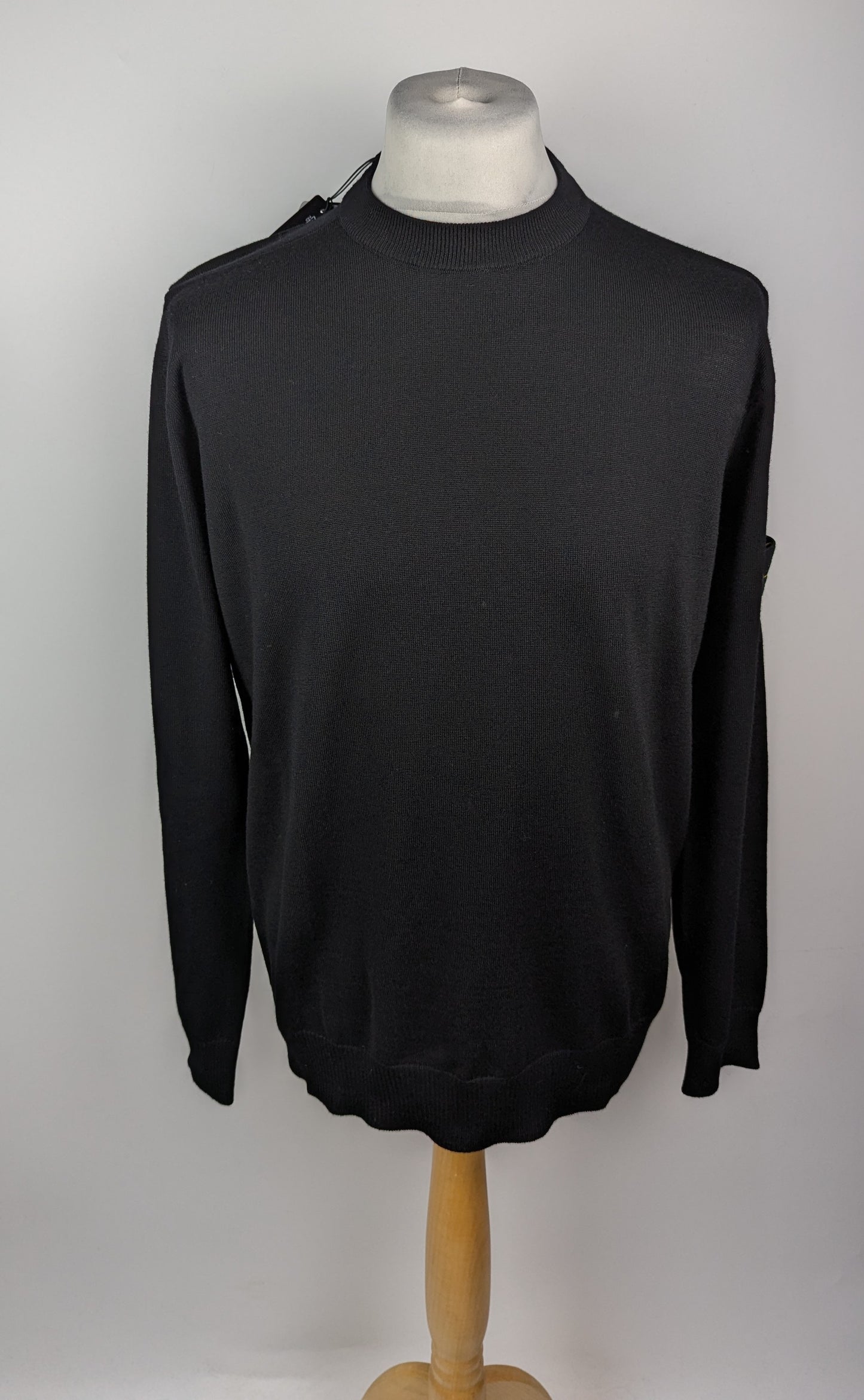 Stone Island Mens Organic Cotton Knitted Jumper - Black