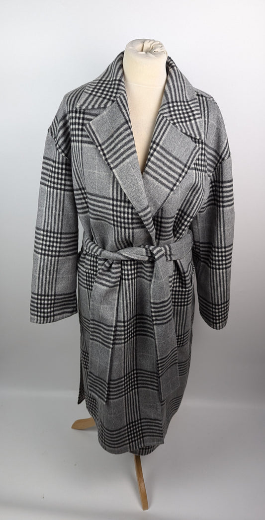 Boss Womens Coletti Overcoat - Grey / Black