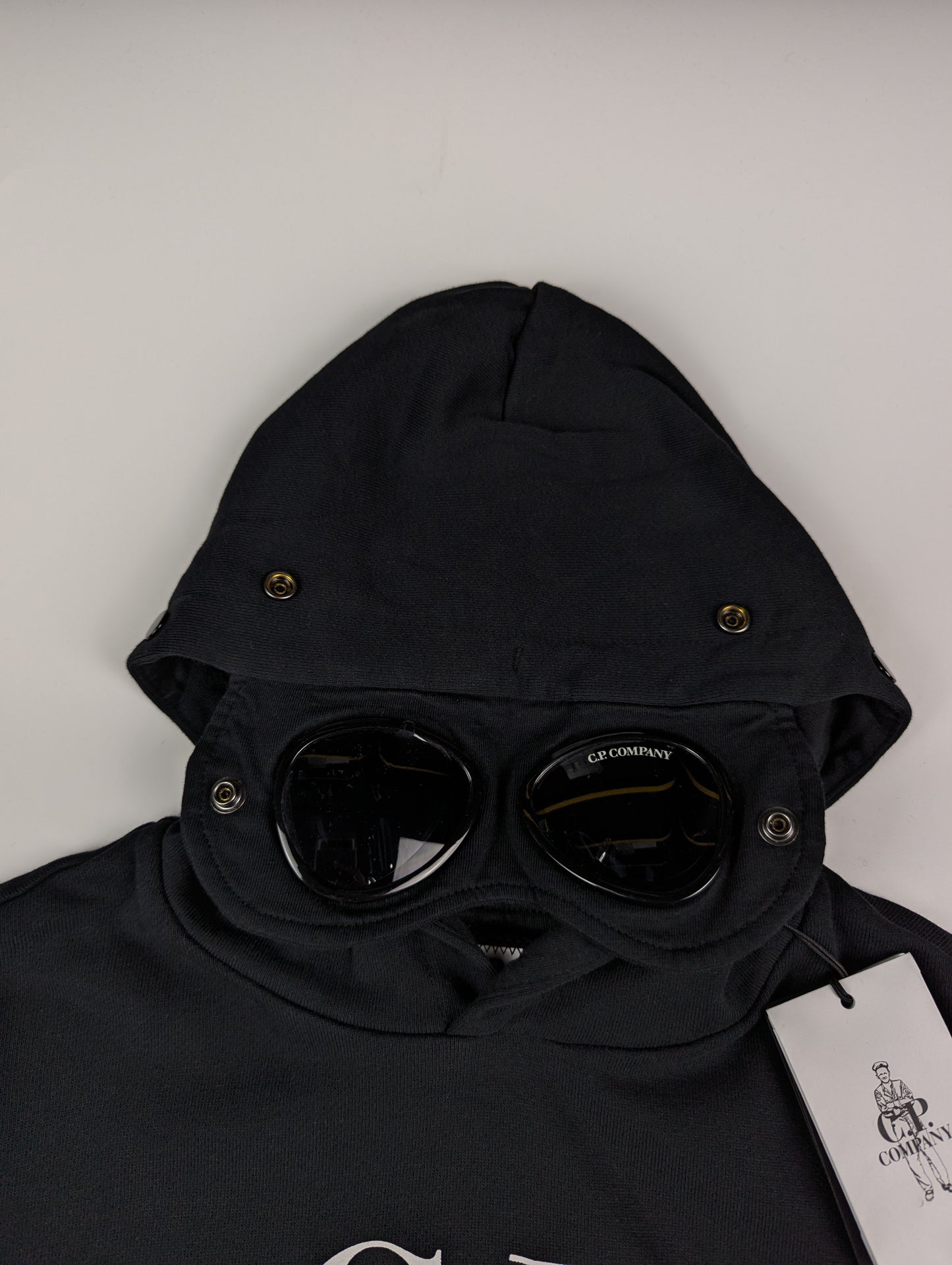 C.P. Company Boys Logo Hoodie - Black