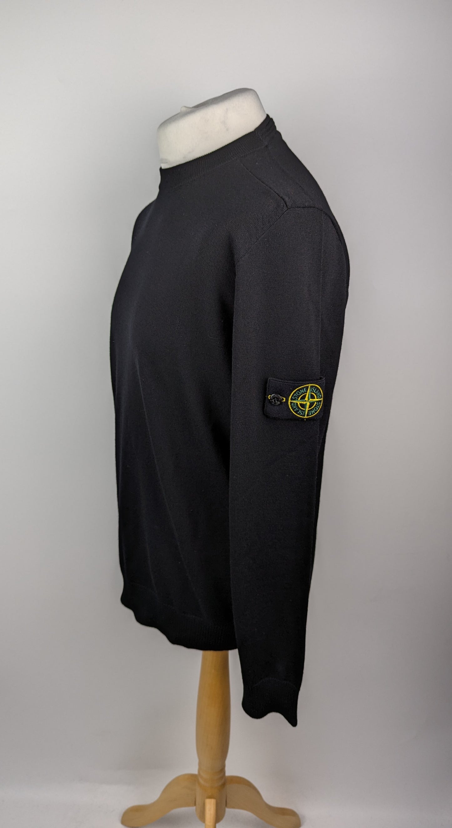 Stone Island Mens Organic Cotton Knitted Jumper - Black