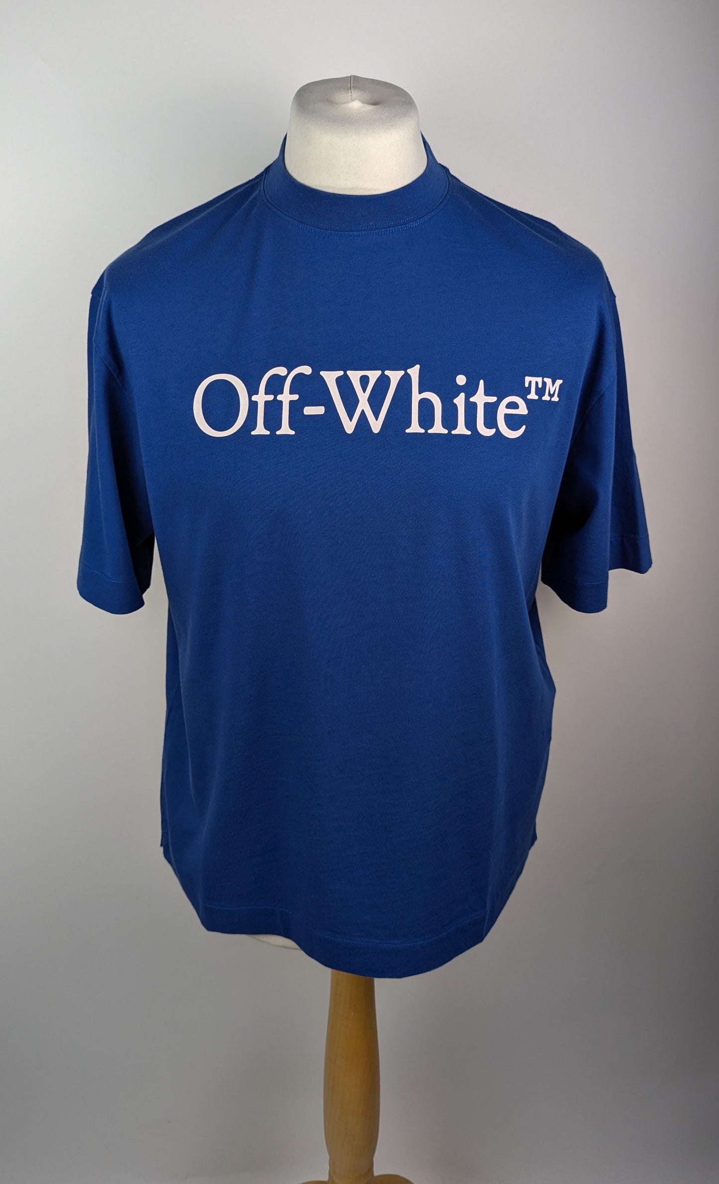 Off-White Big Bookish Skate Cotton T-Shirt - Blue