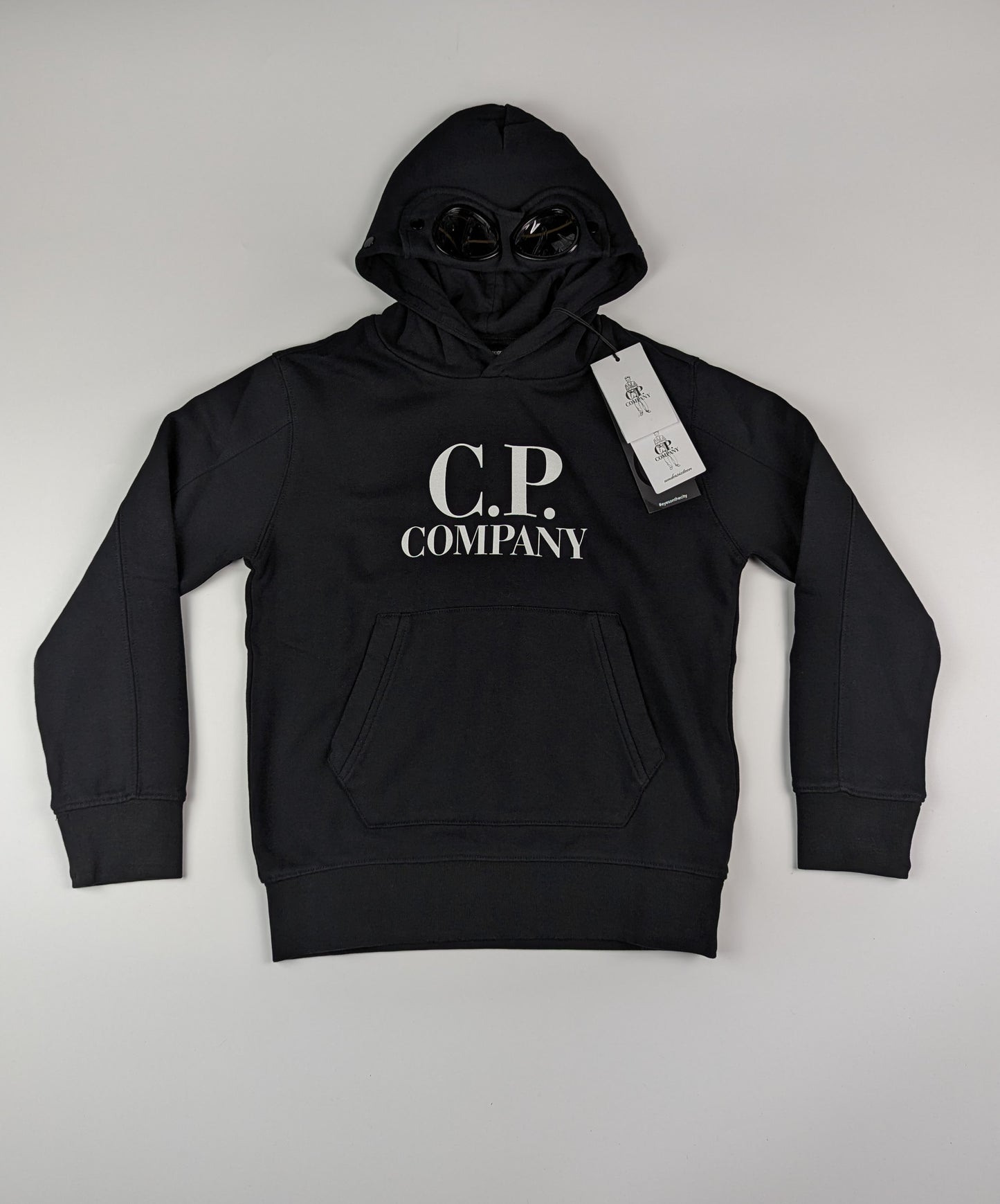 C.P. Company Boys Logo Hoodie - Black