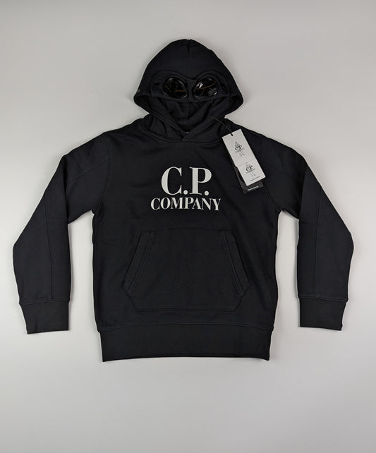 C.P. Company Boys Logo Hoodie - Black