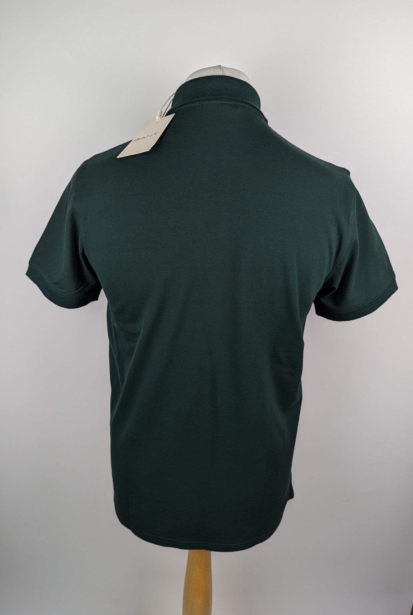 GANT Men's Contrast Piqué Polo Shirt - Tartan Green