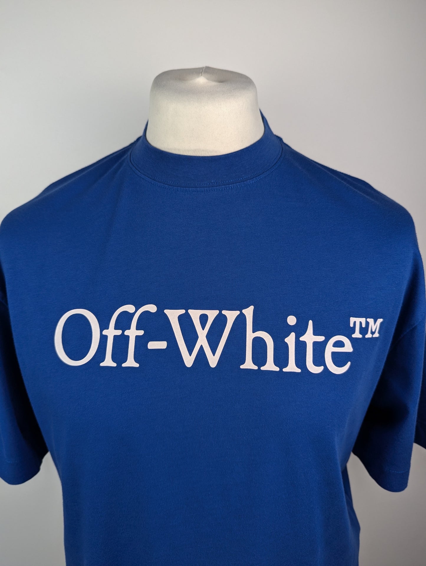 Off-White Big Bookish Skate Cotton T-Shirt - Blue
