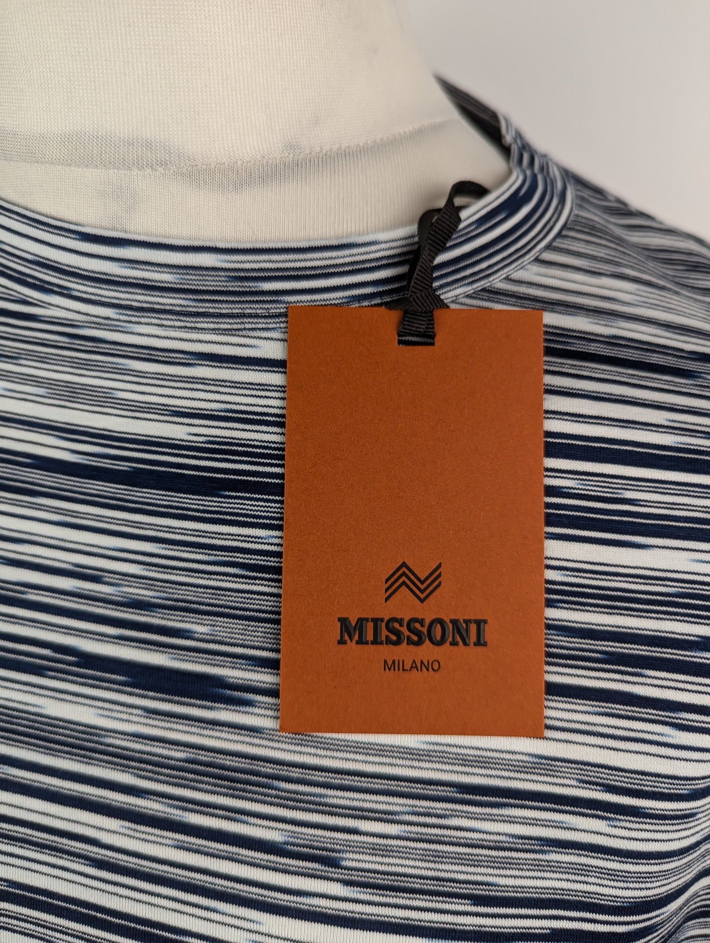 Missoni Short Sleeve T-Shirt - Blue / White